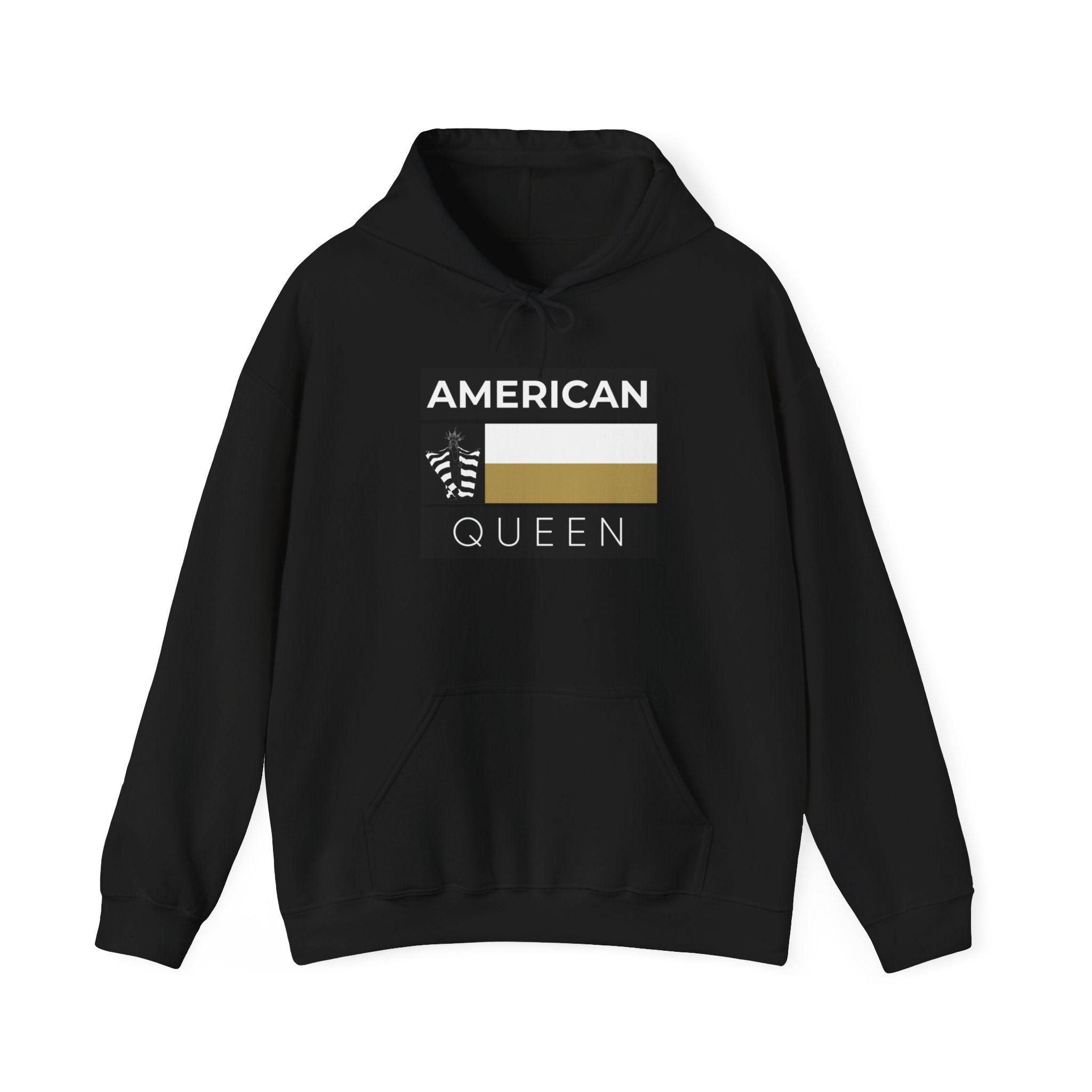 American Queen Black/Gold Hooded Sweatshirt