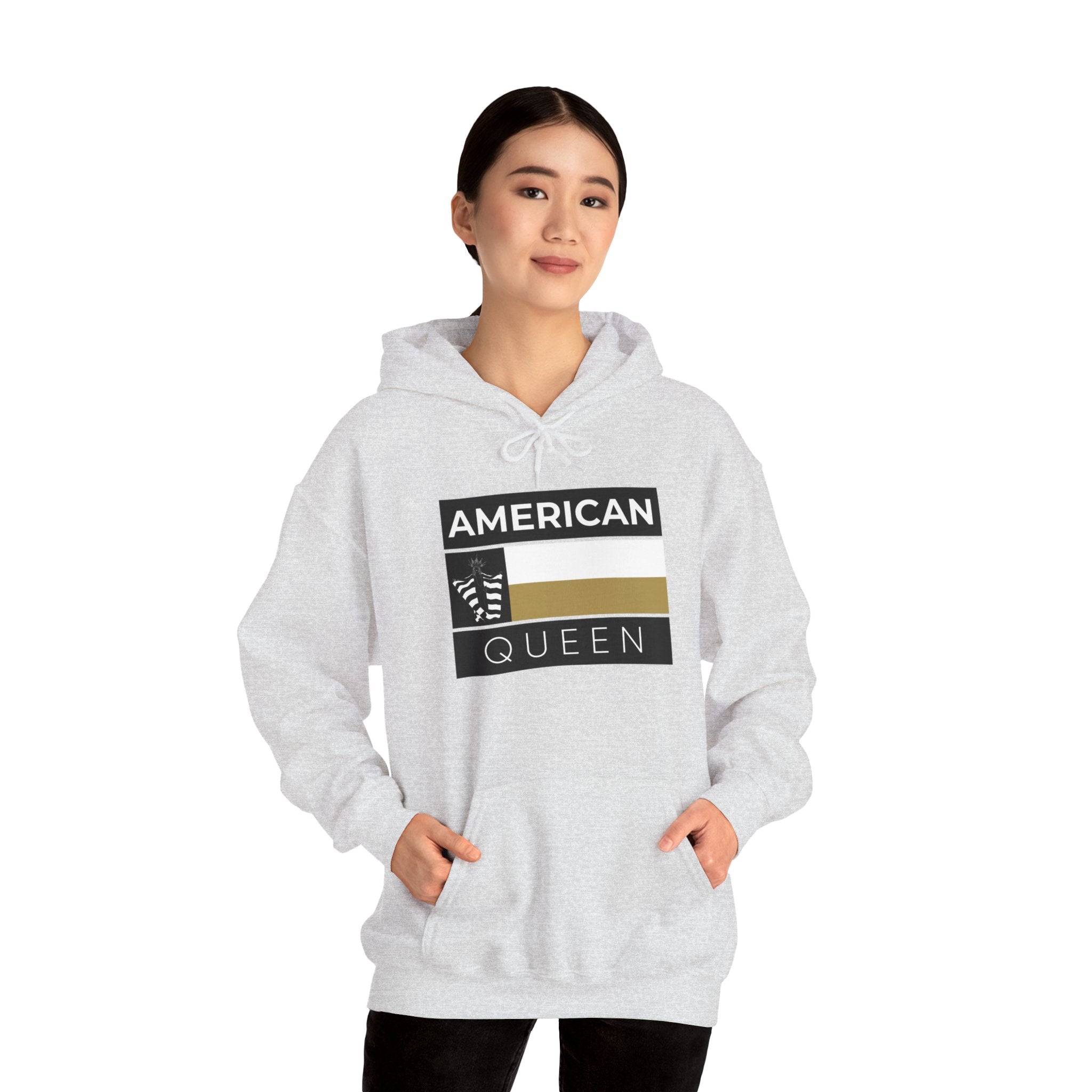 American Queen Black/Gold Hooded Sweatshirt