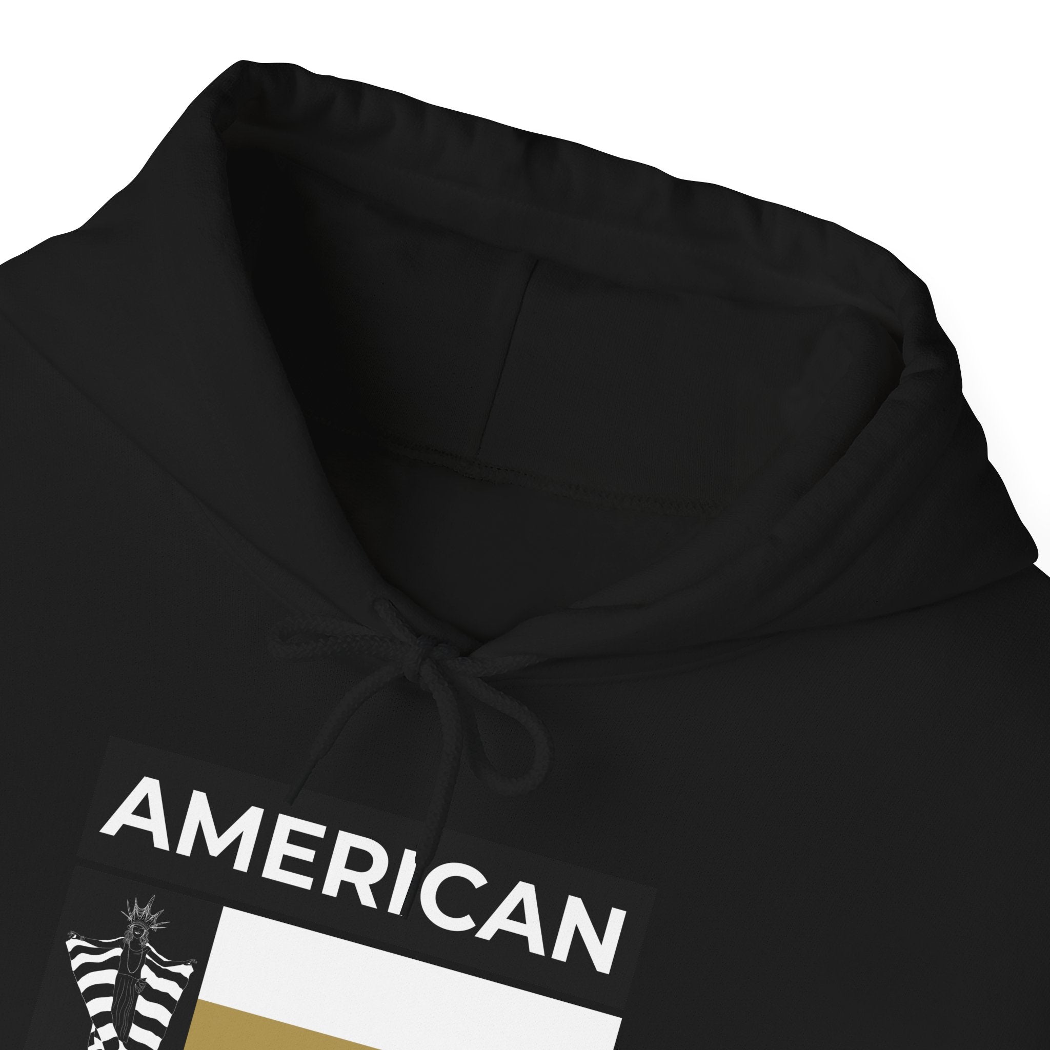 American Queen Black/Gold Hooded Sweatshirt