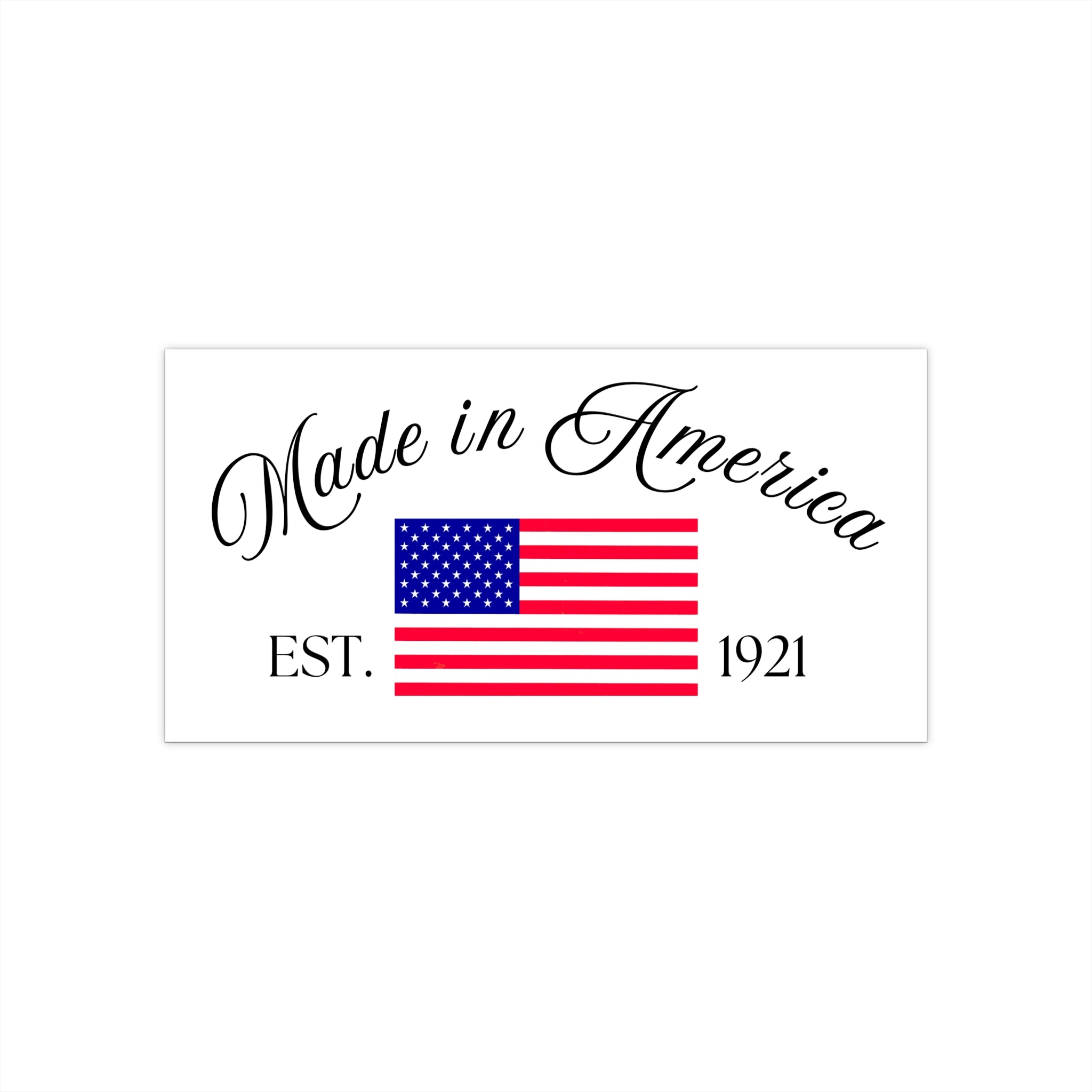 Bumper Sticker (White)